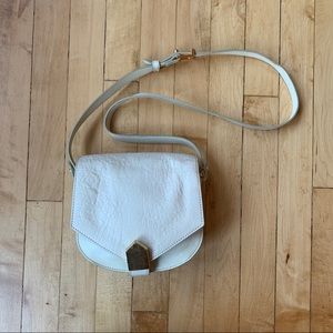Allibelle Cream Leather Crossbody